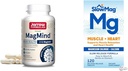 Jarrow Formulas MagMind Brain Health med Magtein (Magnesium L- Threonate) & BlowMag Muscle + Heart Magnesium Chlorid med Calciumtilskud