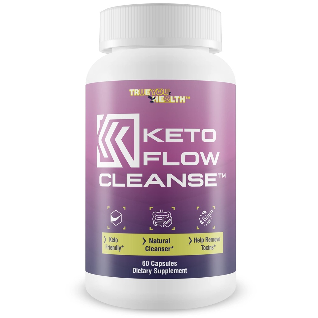 Keto Flow Cleanse - Naturlig Rengøringshjælp - Støtte Affald & Toxin Elimination - Acai Cleanser Keto piller med Probiotika - Keto Detox Colon Cleanser til at støtte energi, Ketosis, & fordøjelsessygdomme