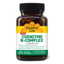Country Life Coenzym B- Complex, 60 kapsler - Understøtter energi & Metabolisme, Mood & Kognitiv funktion - Vegan, Gluten- Free, Biotilgængelige B vitaminer med choline