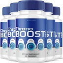 rize laboratorier Chrono Boost Pro kapsler, understøtter søvn og hjerne sundhed, avanceret formel, herbal supplement - pakke med 5 (300 kapsler)