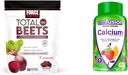 Kraftfaktor Total Beets Chews for Heart Health med vitafusion Calcium gummier for ben & tænder Support, 60 & 100 Greve