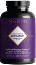 NAOMI Italiensk Citrus Bergamot Plus Nitric Oxide Boost, Award- Winning Kardiolog Dvlpd, Understøtter sund Cholesterol & Blodtryk i normalområdet, med 7 vigtige polyphenoler, 30-dages forsyning