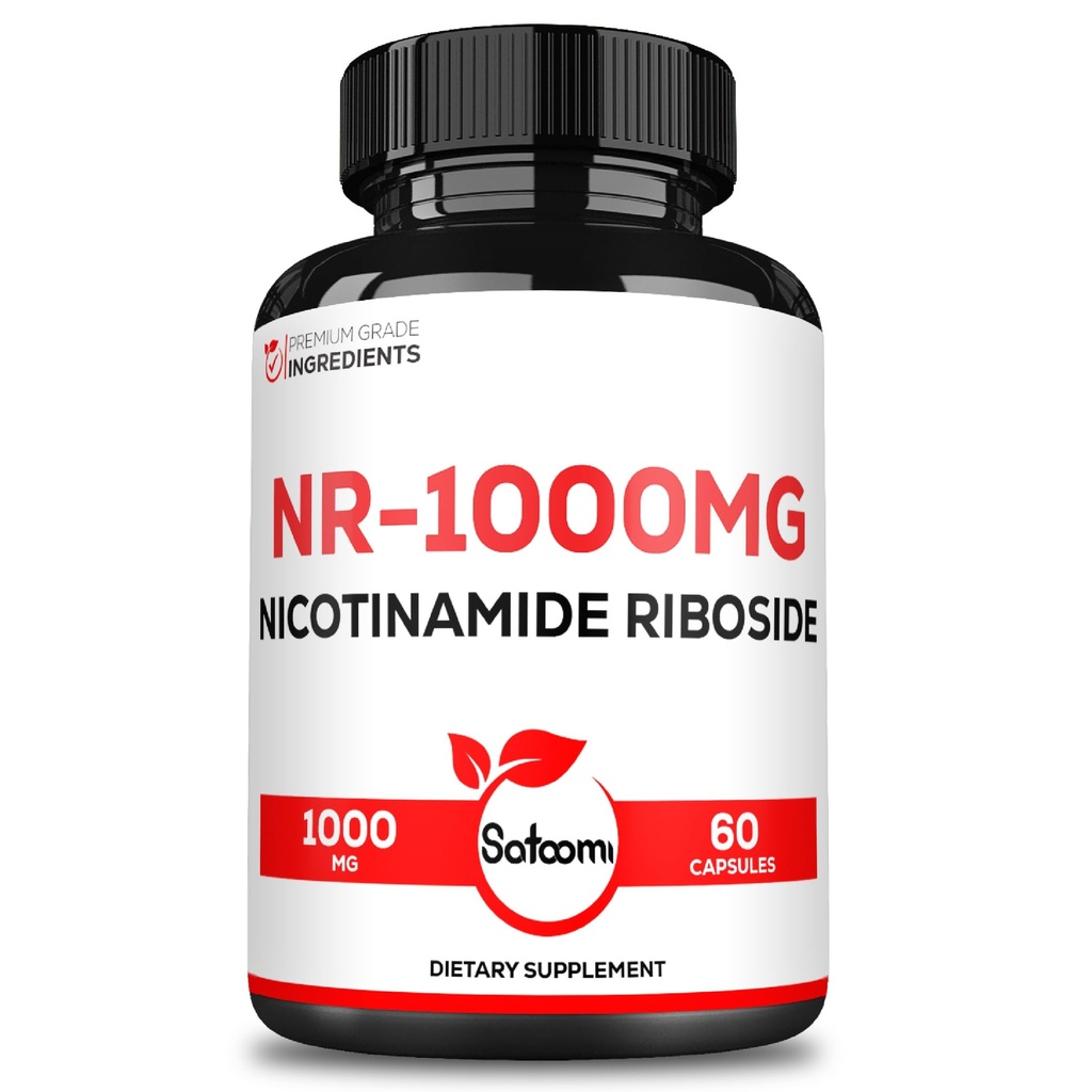 Satomi NAD Nicotinamid Riboside - NR 1000mg tillæg - 60 Tæl i 30 dage