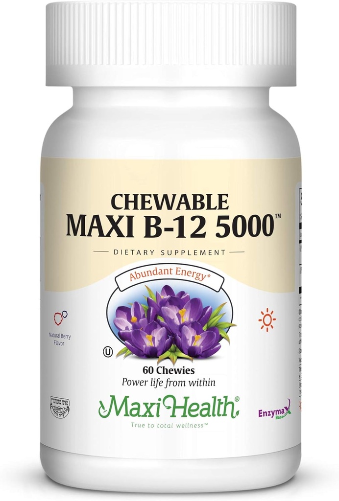 Chewable Maxi B- 12 5000 60 Chewable Tablets