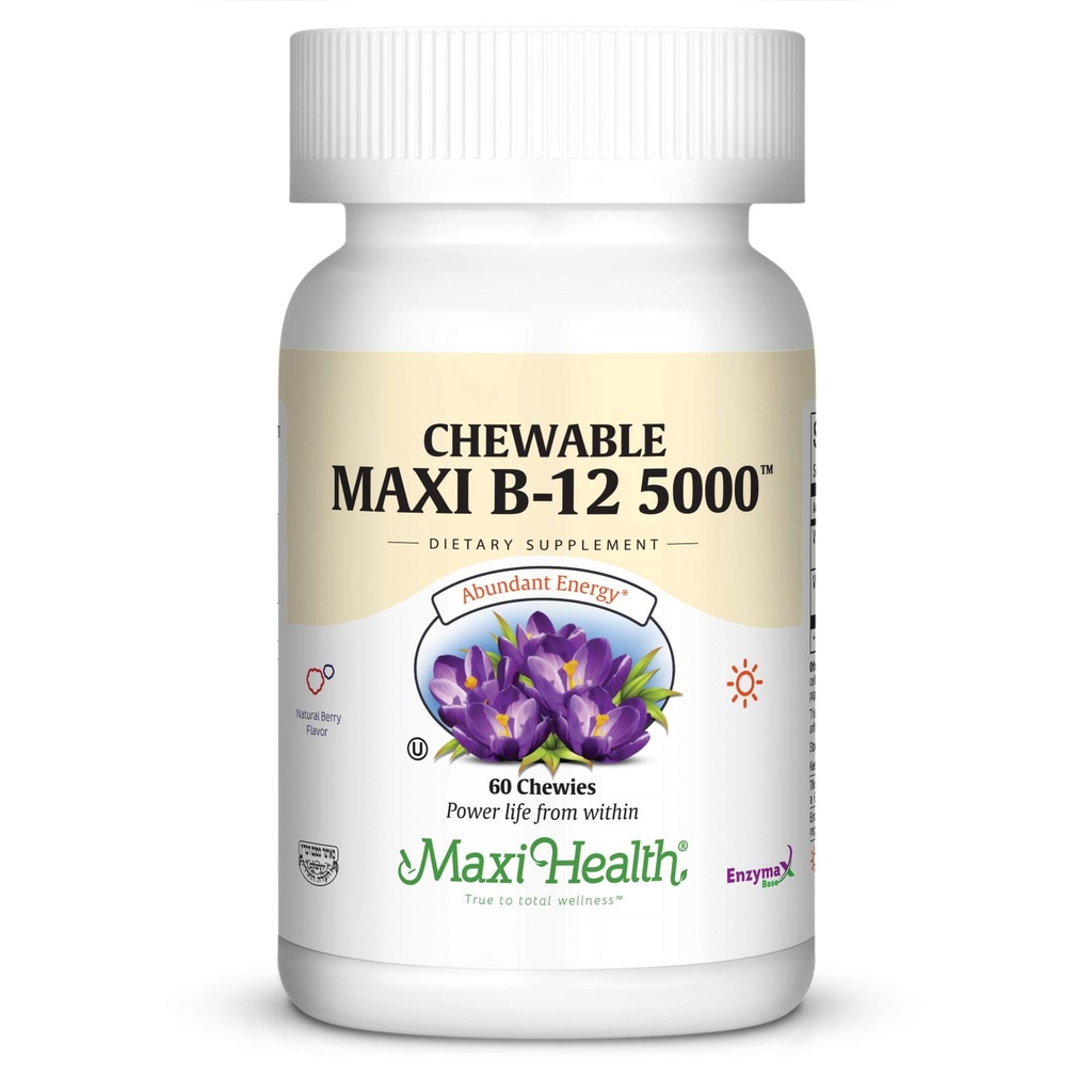 Chewable Maxi B- 12 5000 60 Chewable Tablets