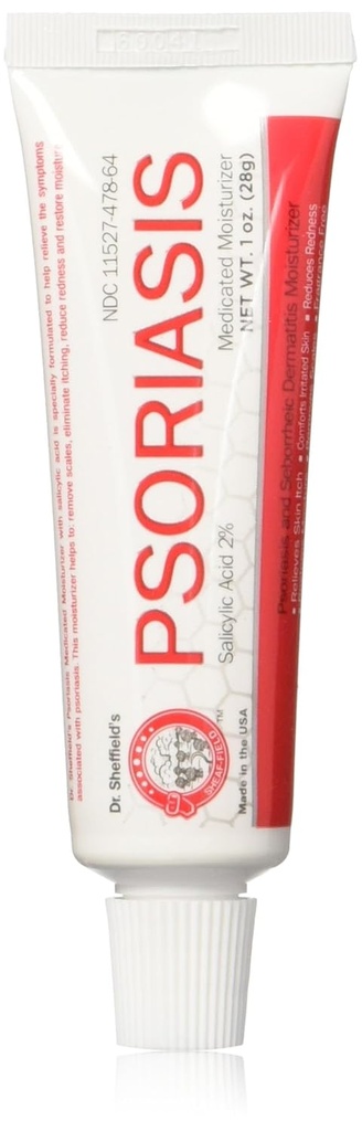 Psoriasis 2% Salicyklisk syre, medicineret moisturizer, 1, 0 Oz