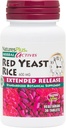 Natures Plus Herbal Actives Red Yeast Rice, Extended Release - 600mg, 30 Veganske tabletter - Urte Supplement - Vegetarisk, Gluten- Free - 30 Servere