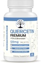 Quercetin Premium med zink og bromelain - immunsystem og åndedrætsværn - Antioxidant fordele - Non-GMO, Gluten- Free - 60 Veganske kapsler