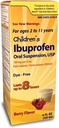 Taro Children 's Ibuprofen Oral Suspension 100 mg per 5 ml, 4 Fl Oz, Pain Reliever og Fever Reducer for Age 2- 11 År, Farvefri, Berry Flavor