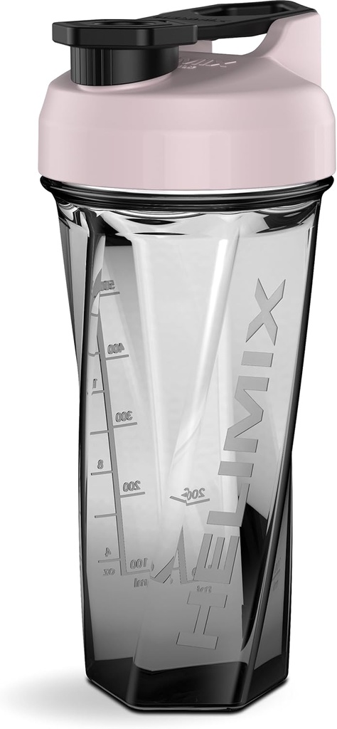 HELIMIX 2.0 Vortex Blender Shaker Bottle Holds upto 28oz | No Blending Ball or Whisk | USA Made | Portable Pre Workout Whey Protein Drink Shaker Cup | Mixes Cocktails Smoothies Shakes | Top Rack Safe