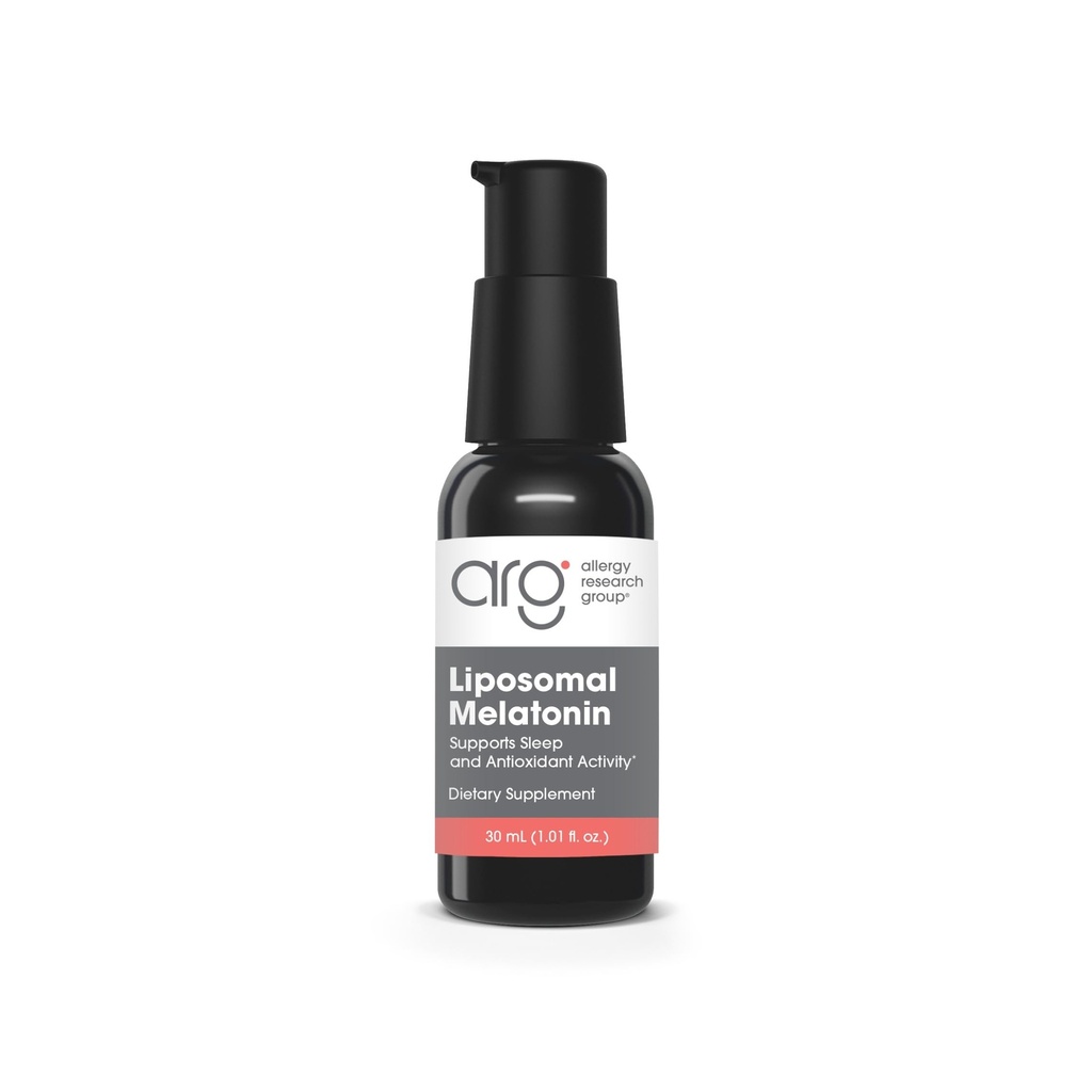 Allergy Research Group Liposomal Melatonin Supplement - Oral Sleep Spray for voksne, 1 mg flydende Melatonin, Pure, hurtig fungerende formel - 1 Fl Oz