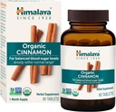 Himalaya Organic Cinnamon, 30 Day Supply - Herbal Glucose Metabolism Support - USDA Organic, Non-GMO, Vegan, Gluten Free, 1100 mg, 60 Tablets