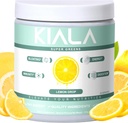 Kiala Nutrition Super Green, Organic Green Pulver med Spirulina & Chlorella til fordøjelse, Gut Sundhed, Immunitet, Energi, Gluten Free, Vegan, Sukker Free, Spectra Blend, Lemon Drop, 30 Servere