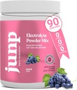 JUNP Electrolytes Powder No Sugar No Carbs - Vin modnet Grape Keto Electrolyte Drink Mix - Kalium & Salt Hydration Powder Electrolytes Zero Calorie Sugar Free Electrolyte Powder, 90 Servering