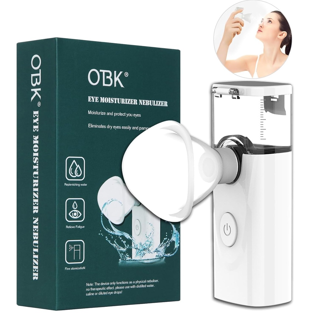 OTBK Nano Mist, Øje og ansigt ydmygelse, Tør øje Steam terapi, kold Mist terapi, har brug for varme kompressorer kan varme vand, praktisk at bruge, Let at bære