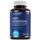 Antioxidanter Complex Sund Aging Supplement - 400mg Superoxid Dismutase - Alpha Lipoic Acid - L- Arginin - Lysin - AKG - vitamin A - vitamin E til immunsupport- 60 kapsler