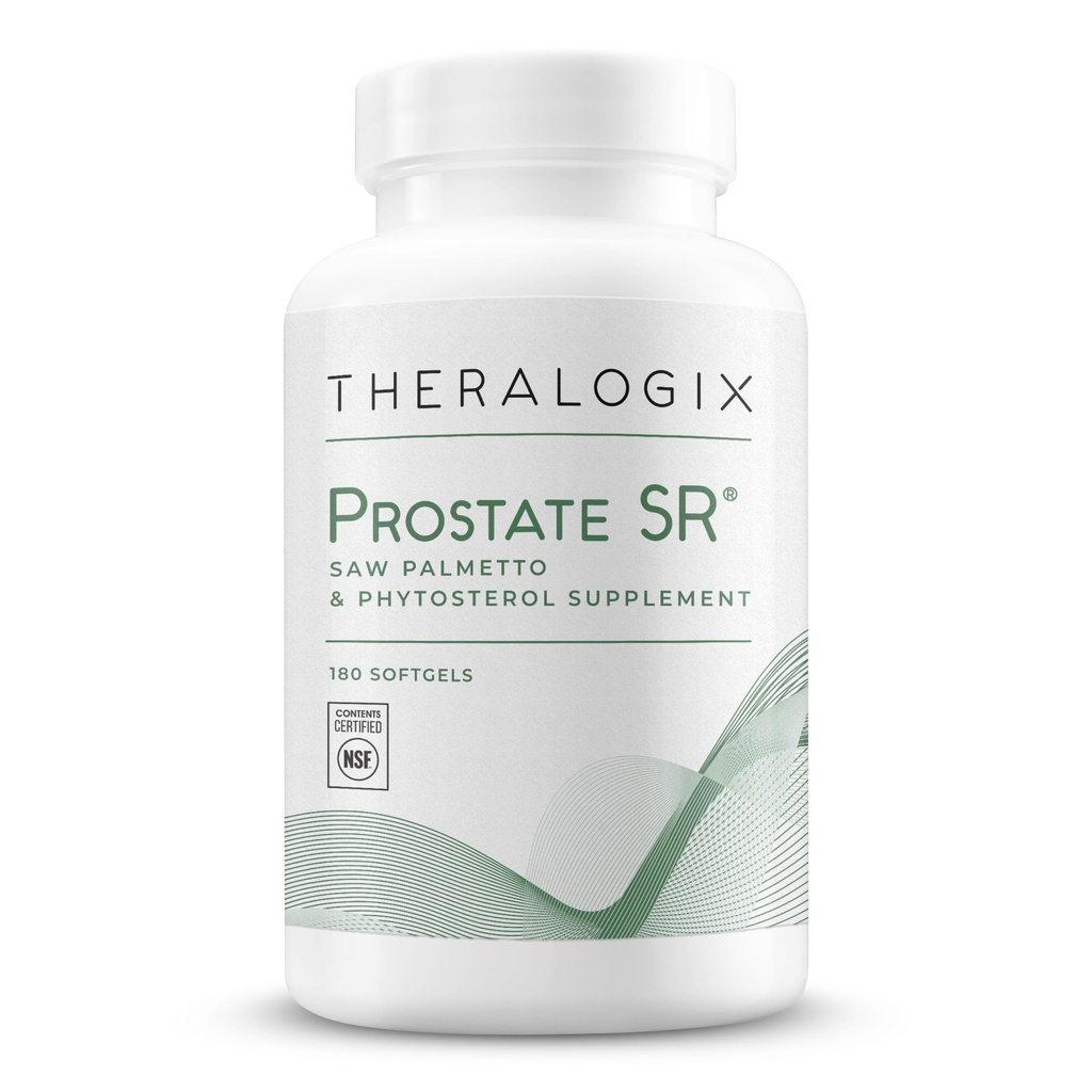 Theralogix Prostata SR Saw Palmetto & Beta- sitosterol Supplement - Understøtter sund urinveje funktion i mænd * - 90-Day Supply - NSF Certified - 180 Softgels
