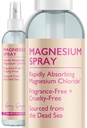 Magnesium Spray - Oil- Free, Fragrance- Free Pure Magnesium Chloride Sourced from the Dead Sea - Fast- Absorbing, Vegansk tematisk Mist Magnesium Spray for Feet eller Legs, 4 oz
