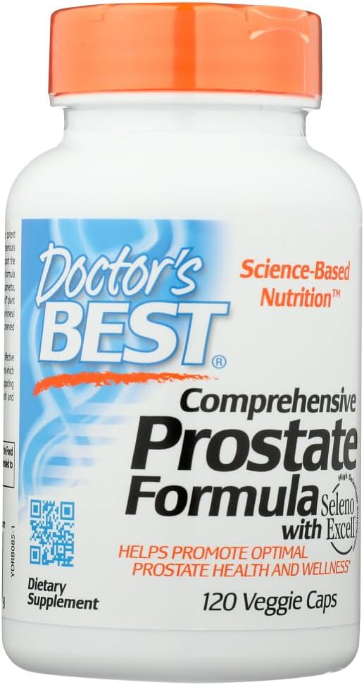 Doctor 's Best Omfattende Prostata Formel, Veggie Caps, 120- Greve (pakke med 3)