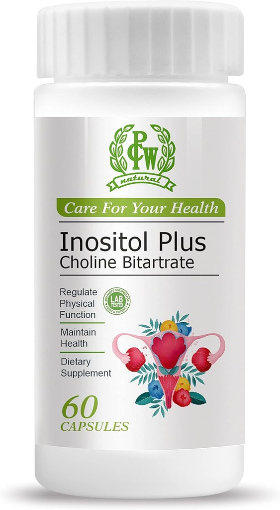 PCW Inositol Plus Cholin Bitartrate Capsule, 60 Count