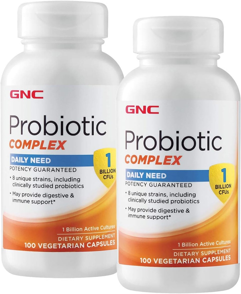 GNC Probiotisk Complex Daily Need - 1 milliarder CFU - Twin Pack