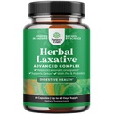 Herbal Laxative Kapsler med Probiotika - Naturlige Laxativer til Forstoppelse med Senna Leaf, Psyllium, Aloe Vera - Colon Cleanse for Kvinder & Mænd - Detox til Gut Health & Weight Management - 60 Ct