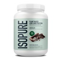 Isopure Plant- baseret protein pulver, Lactose fri, Gluten fri, Med jern, Chokolade, 20g Plant Protein Per Servering, 1,37 Lbs, 20 Servere