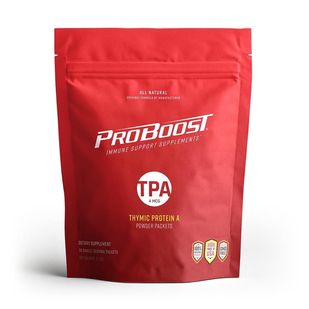 Thymic Protein A Powder Packets (4 McG TPA) - Immunsystemet Support - Alle naturlige, ikke-GMO formel - 30 Packets