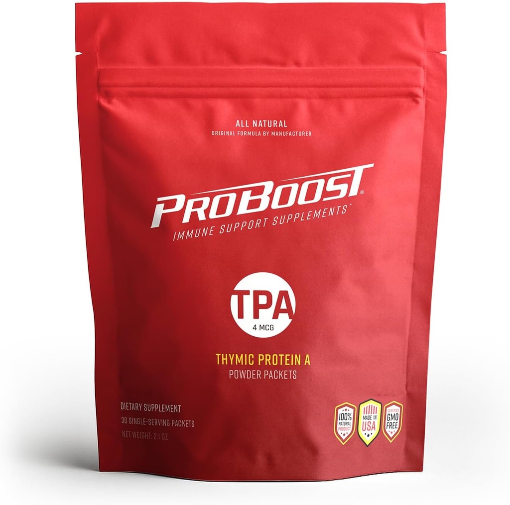 Thymic Protein A Powder Packets (4 McG TPA) - Immunsystemet Support - Alle naturlige, ikke-GMO formel - 30 Packets