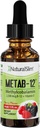 NaturalSlim Væske B12 Vitamin med D-vitamin - Metab- 12 Methylcobalamin 2500 mcg B12 Sublingual Drops for Metabolisme, Energi, & immunforsvar - Berry Flavor 1 fl oz