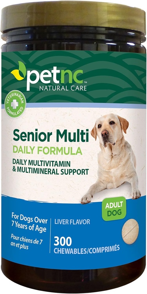 PetNC Natural Care Senior Multivitamin Chewables til hunde