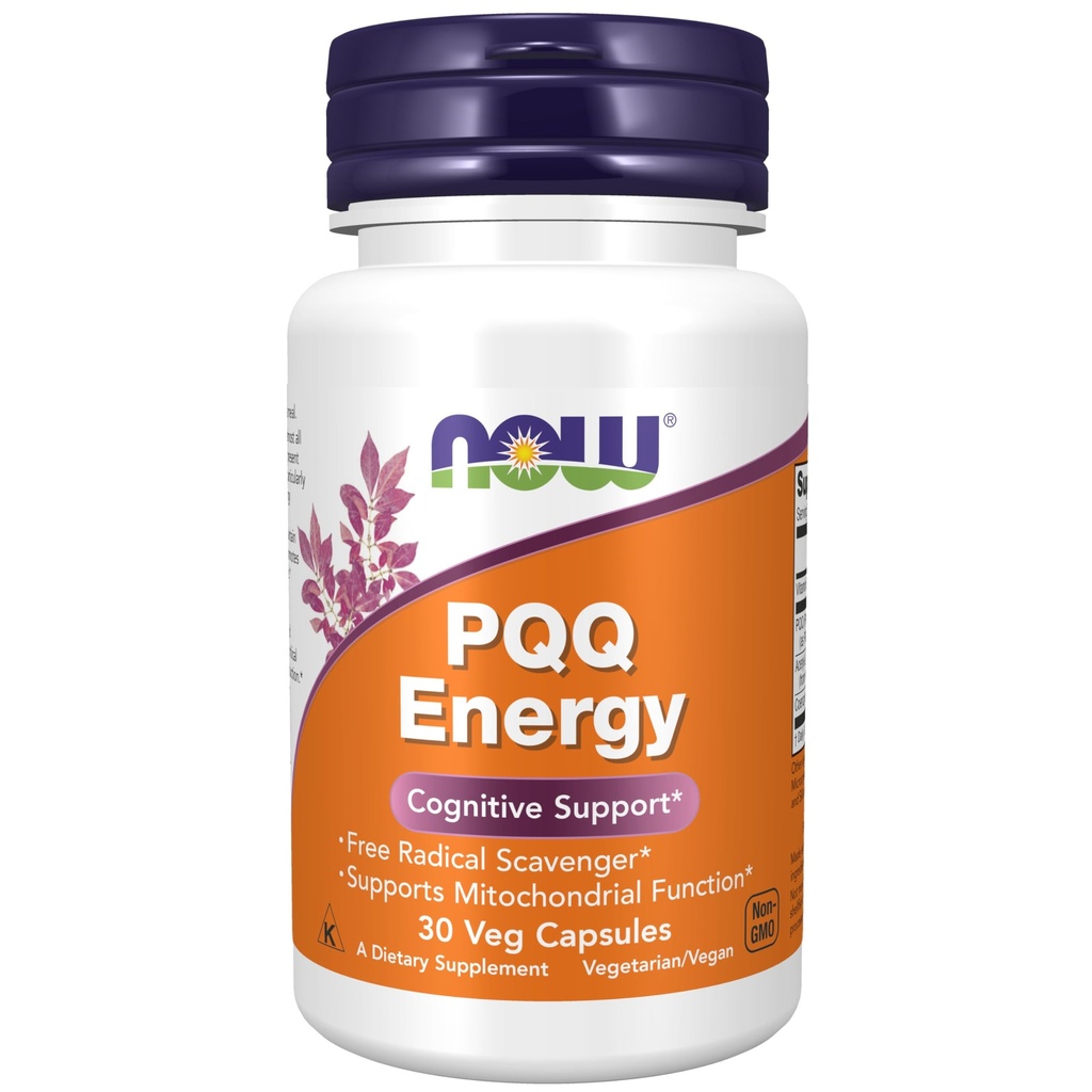 Now Foods Supplements, PQQ Energy, Free Radical Scavenger *, Cognitive Support *, 30 Veg Kapsler