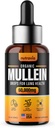 Mullein Drops For Lungs - Extra Strength Organic Mullein Leaf Extract Tinktur for Lung Health, Detox, Immun & Respiratory Support Bedre Lung Formel, Lavet i USA, Mullin Supplement Drops (2oz)
