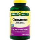 Spring Valley kanel Kosttilskud, 1000 mg, 400 Vegetariske kapsler - Metabolisme Support. Inkluderer Sticker.