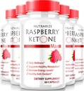 (5 Pack) RaspberryKetone kapsler, Official Raspberry Ketone For vægttab, All- Natural Keto Formel til at låse din krop og fitness mål, RaspberryKetone 1200MG tillæg, Anmeldelser (300 Kapsler)