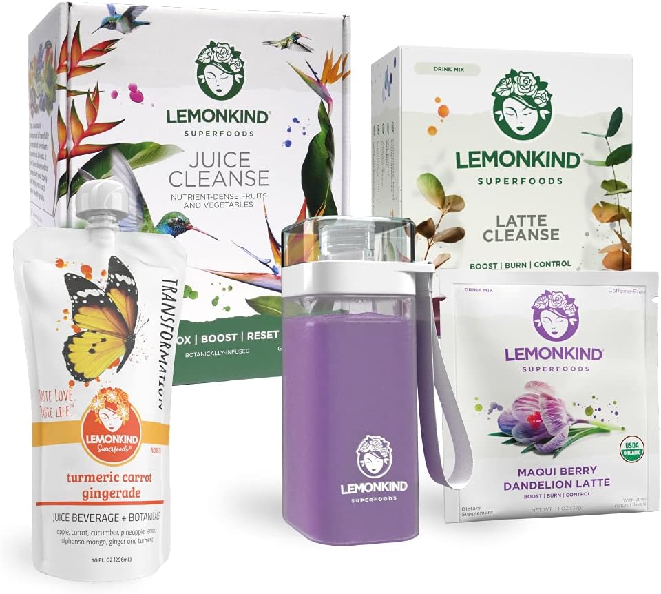 LEDONKIND 4 Dag DeBLOAT & Genstart - Afgiftning Adaptogen Stress Relief Bundle - 23 Serveringer