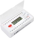 e- Pill 6 Alarm Pocket Timer - Pill, Vitamin og Medicin Medicin Reminder - Let at høre og sætte