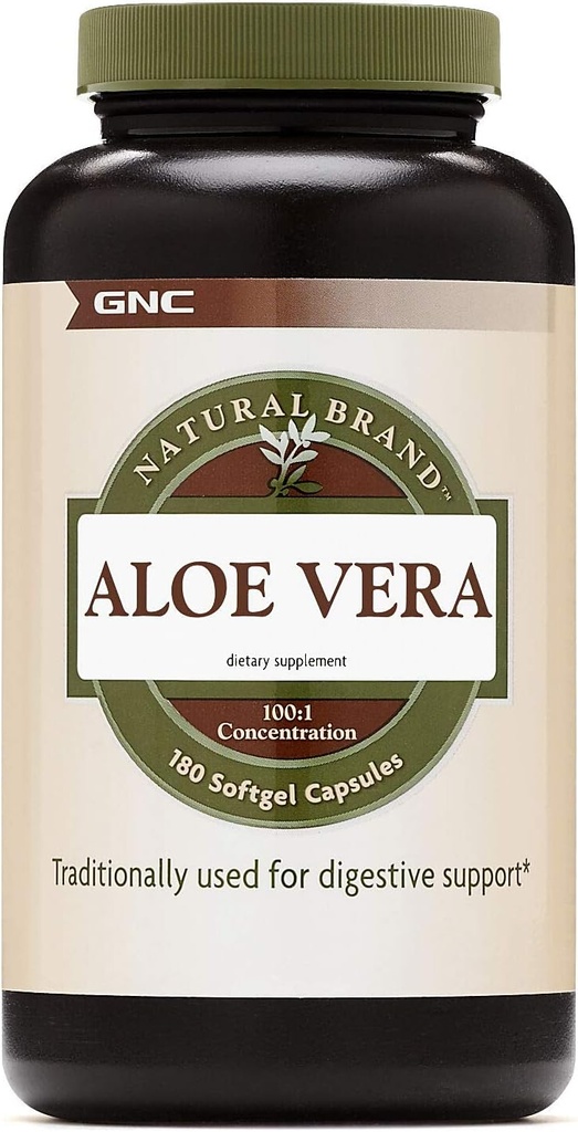 GNC Natural Brand Aloe Vera SoftGel Capsules