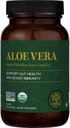 Global Healing Aloe Vera Bio- Active Organic Leaf Supplement - 200x Koncentrat Formel med højeste koncentration af Acemannan - Aloin-Free - Gut Health & immunforsvar - 60 kapsler