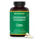 Livets Fortune Liposomal Vitamin C 2100 mg, Hurtig fungerende Absorption, Højere Biotilgængelighed Support Immunsystem, High Antioxidant Supplement Formel - Collagen Booster - 180 kapsler