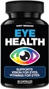 Eye Care & Vision Vitamin Supplement 60 kapsler - Understøtter Eye Strain, tørre øjne, og Vision Sundhed - Understøtter Vision, Okulære og Macular Sundhed - 14 aktive ingredienser, Lutein.