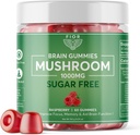 FIOR naturligt sukkerfri champignon vingummi alt champignon blend supplement, 60 greve, Multi champignon kompleks, Lions Mane, Chaga, Cordyceps, Reishi, Tyrkiet Tail, Maitake, Shiitake, King Trumpet