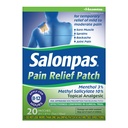 Salonpas Pain Relief Patch, 20 Greve (pakke med 1), Op til 12 Timer Midlertidig Relief af Mild til Moderate Smerte, Backache, Sore Muskel, Sprains, Brurises