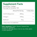 Kosttilskud, Ubiquinone CoQ10 (Coenzym Q10) 300 mg, BioPerine (5 mg)