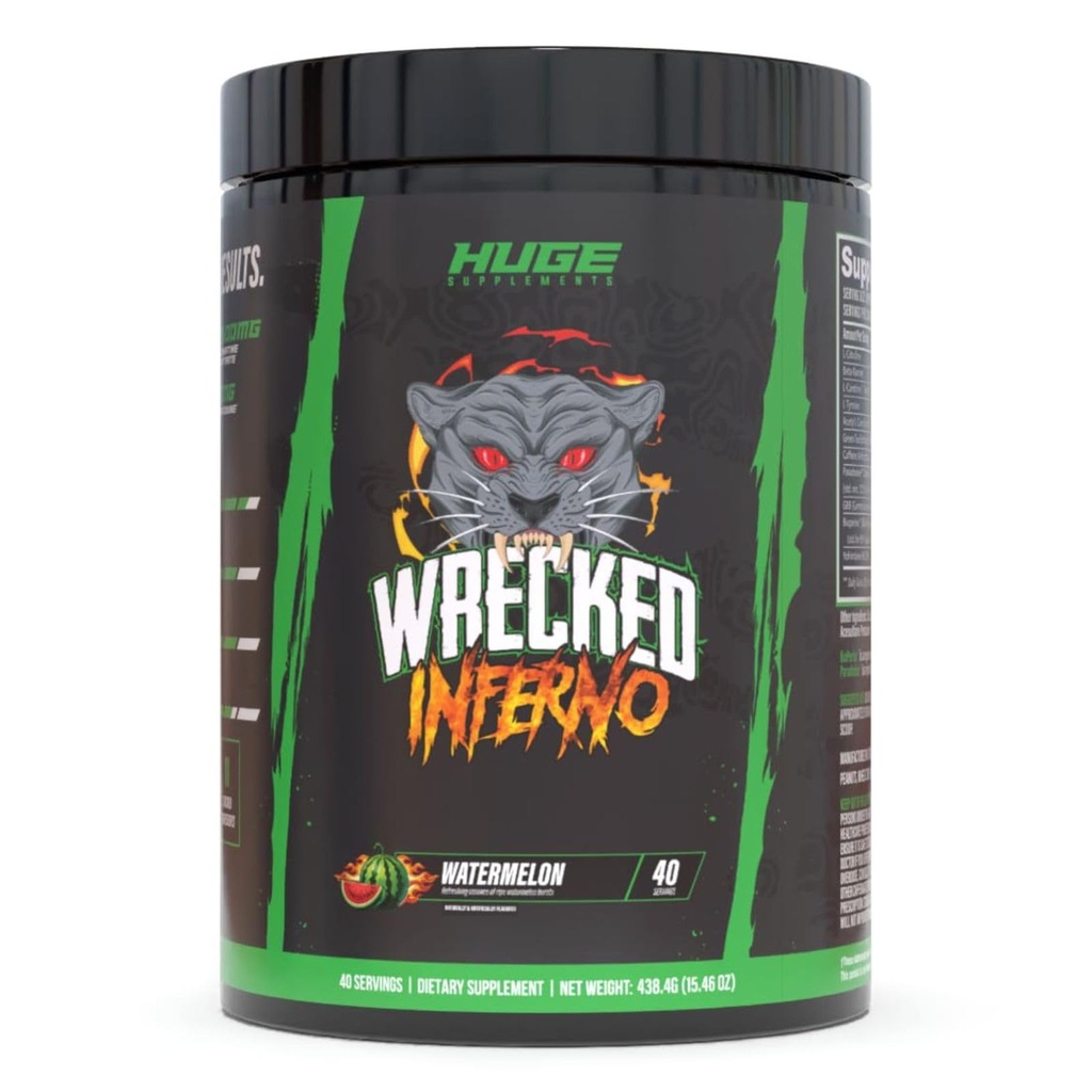 Vredt Inferno - Termogenisk Pre Workout For mænd og kvinder, øge energi, Boost Thermogenese & Metabolisme, forbedre øvelse ydeevne - Indeholder L-Citrullin, L-Carnitin, Beta- Alanine og mere