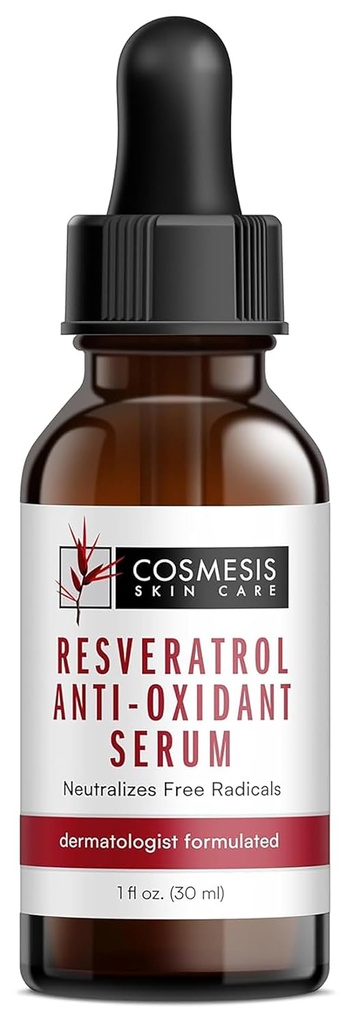 Resveratrol Antioxidant Serum - Combat Aging med antioxidanter fra Tea Polyphenoler & Resveratrol - 1 fl oz - Cosmesis