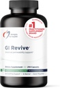 Design for Health GI Revive - Slippery Elm Gut Health Support med Licorice Root, L- Glutamin + Zink Carnosine - MSM, Marshmallow Root Powder + Okra Extract (210 kapsler)
