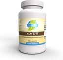 Prioriteret 1 Vitamin 5- MTHF 1mg Folat Supplement Biotilgængelig Aktiv Form Vitamin B9 120 Vegetarisk Kapsler [6] -5-Methyltetrahydrofolat Methylering