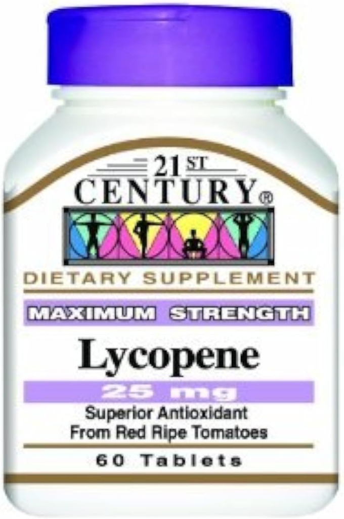 LYCOPENE, Maksimal styrke, 25 mg, TRIPLE VALUE PAKNING (3X 60 TABLETTER) af 21. århundrede Health Care