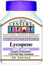 LYCOPENE, Maksimal styrke, 25 mg, TRIPLE VALUE PAKNING (3X 60 TABLETTER) af 21. århundrede Health Care